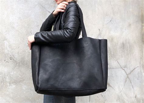 extra large leather tote bags for travel|large genuine leather totes.